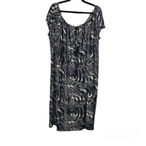 💎 Maternitees Short Sleeve Black And White Dress